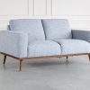 Safford Loveseat in Grey, Angle