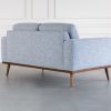 Safford Loveseat in Grey, Back