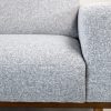 Safford Loveseat in Grey, Detail