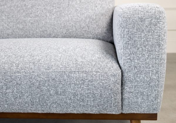 Safford Loveseat in Grey, Detail