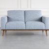 Safford Loveseat in Grey, Front