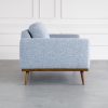 Safford Loveseat in Grey, Side