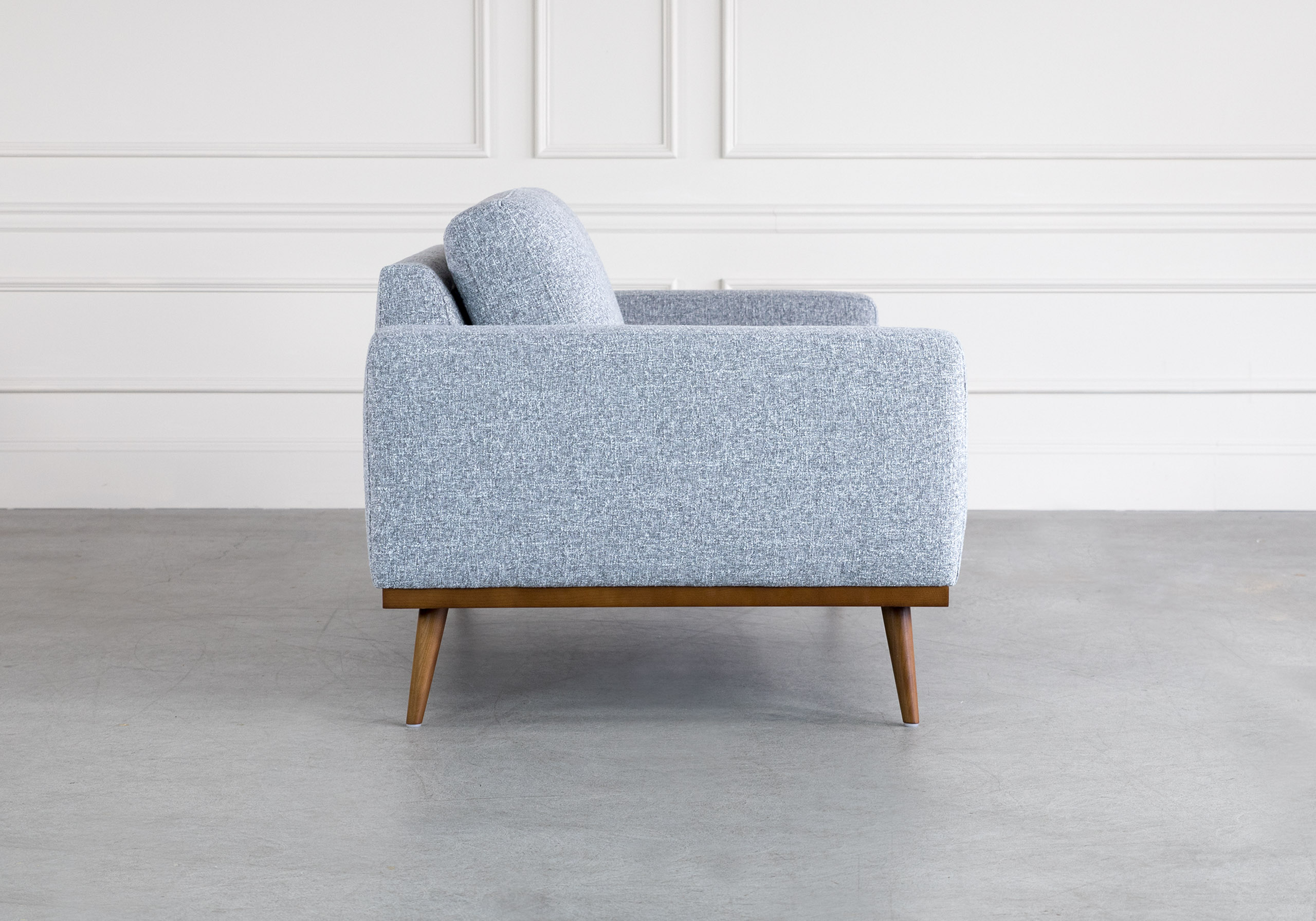Safford Loveseat Grey Side Safford Loveseat Grey Side
