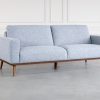 Safford Sofa in Grey, Angle