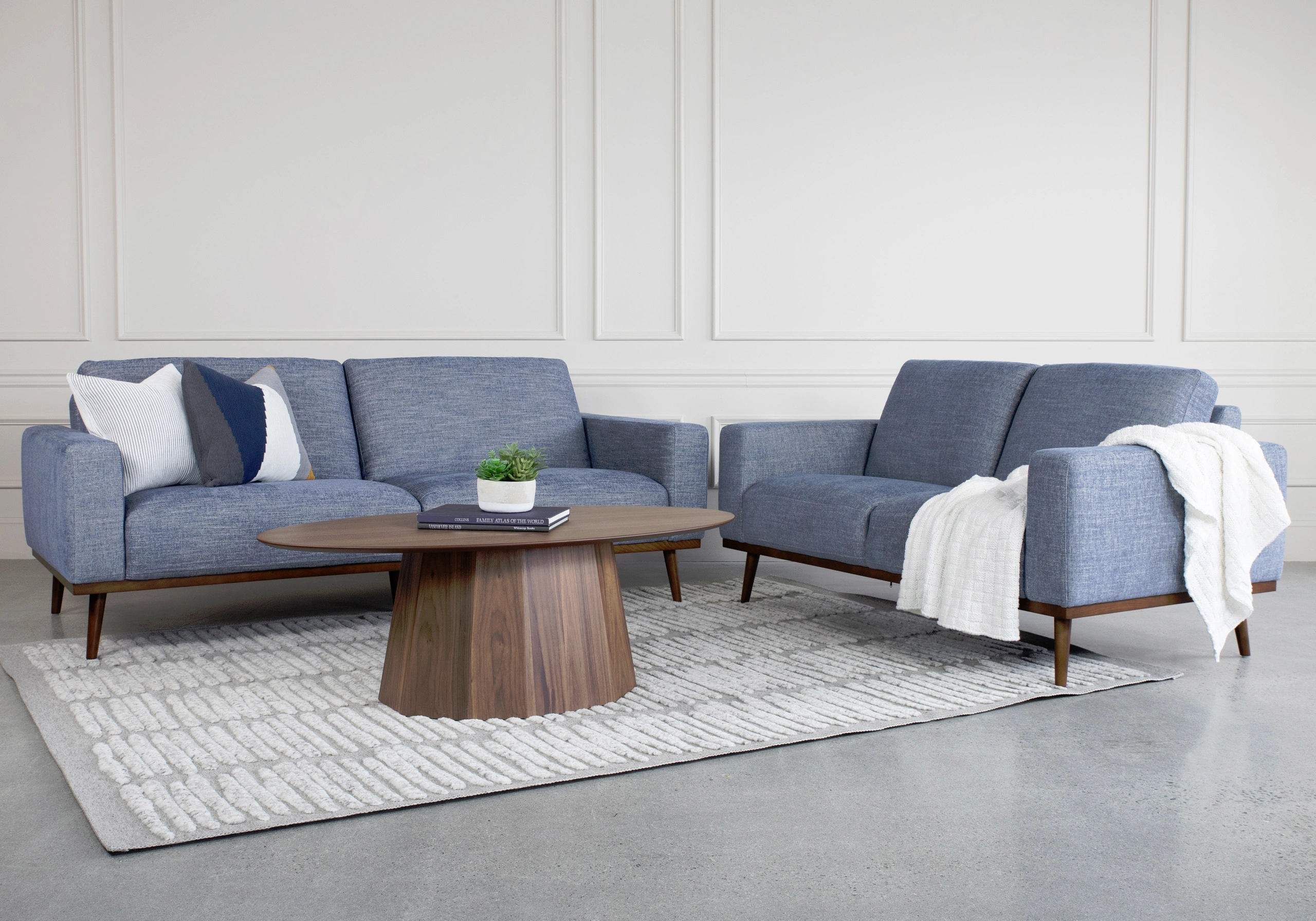 Safford Sofa Loveseat - Styled Photo Safford Sofa Loveseat - Styled Photo