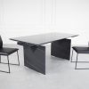 Zara Dining Table in Black Ceramic with Chairs