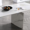 Zara Dining Table, White, Close
