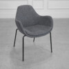 Zimmer Dark Grey Fabric Armchair Zimmer Dark Grey Fabric Armchair