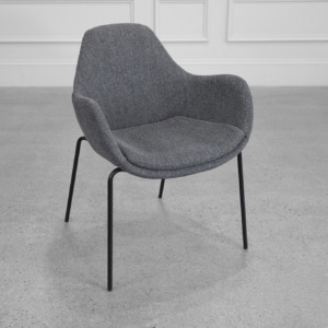 Zimmer Dark Grey Fabric Armchair Zimmer Dark Grey Fabric Armchair