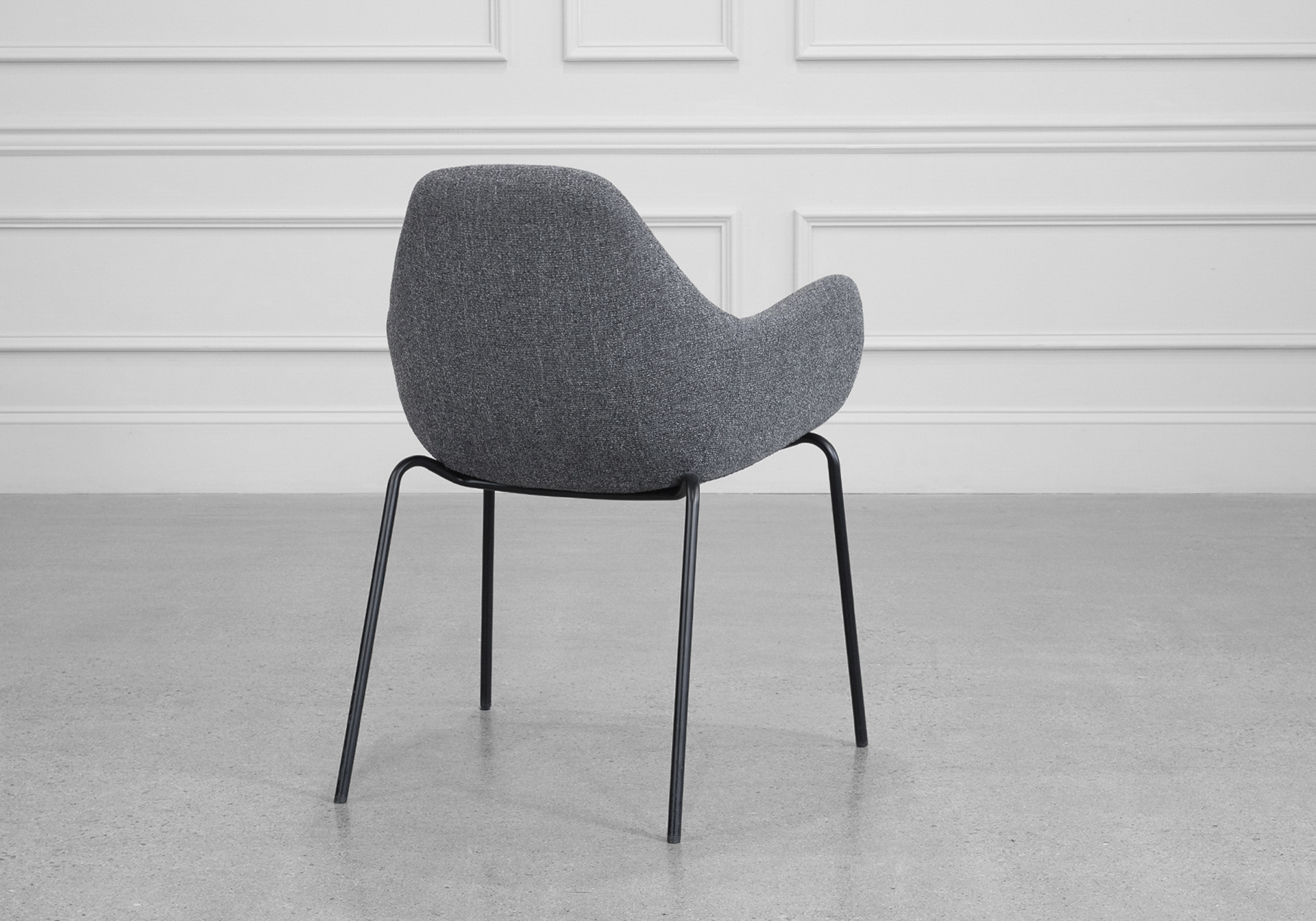Zimmer Dark Grey Armchair - Back Zimmer Dark Grey Armchair - Back