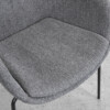 Zimmer Dark Grey Fabric Armchair - Close Up Zimmer Dark Grey Fabric Armchair - Close Up