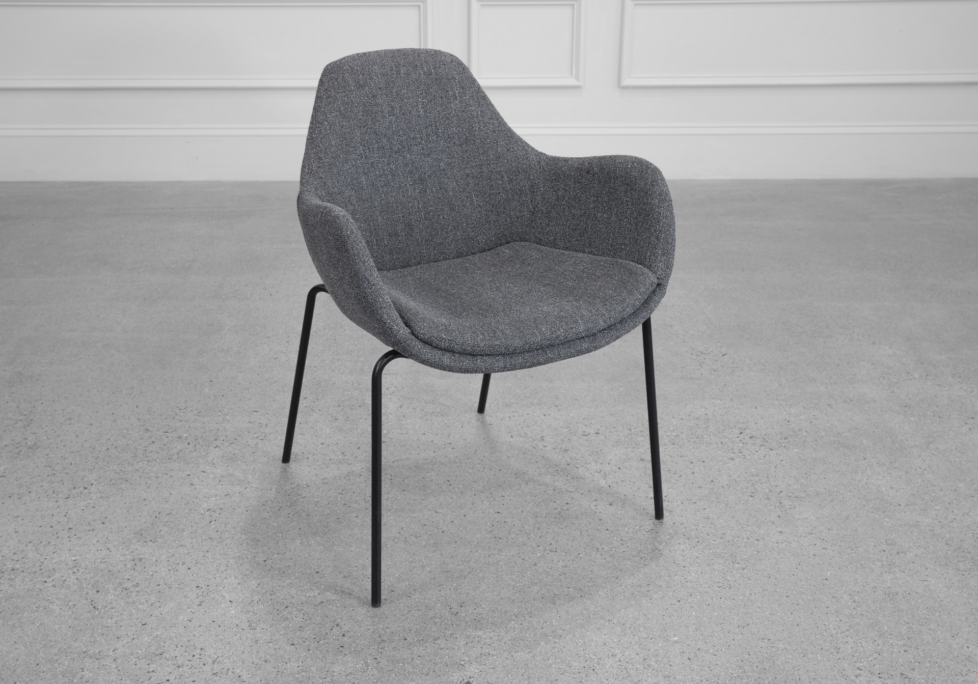 Zimmer Dark Grey Fabric Armchair Zimmer Dark Grey Fabric Armchair