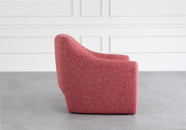 Bowie Chair in Coral, Side