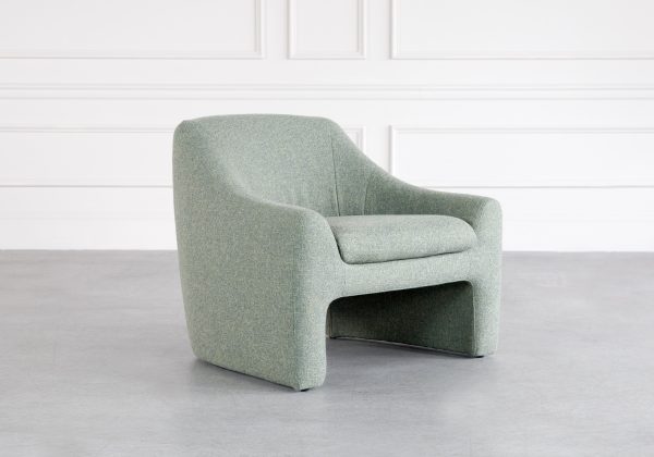 Bowie Chair in Green, Angle