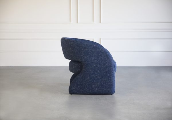 Eloy Chair in Blue, Side