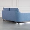 Glendale Loveseat in Blue Fabric, Back