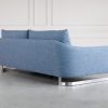 Glendale Sofa in Blue Fabric, Back