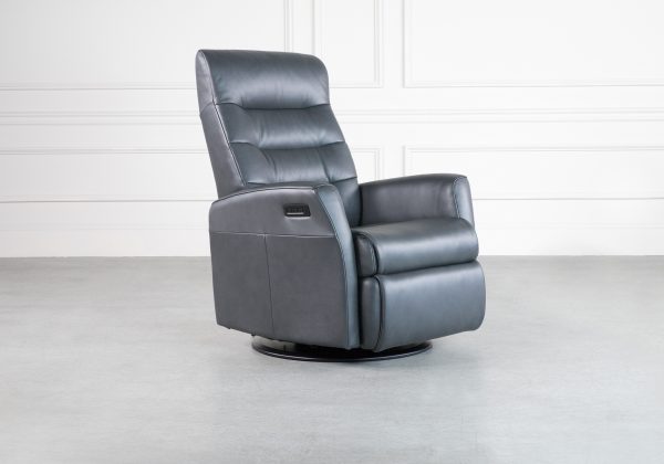 QueenGX Recliner in Slate, Angle