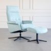 Space-3600S Recliner in Mint-BLK-Angle