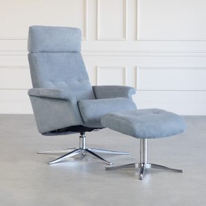 Space-3600S Recliner in Slate, Angle