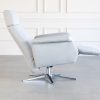 Space SPI3600 Recliner in Dove, Side, Reclined