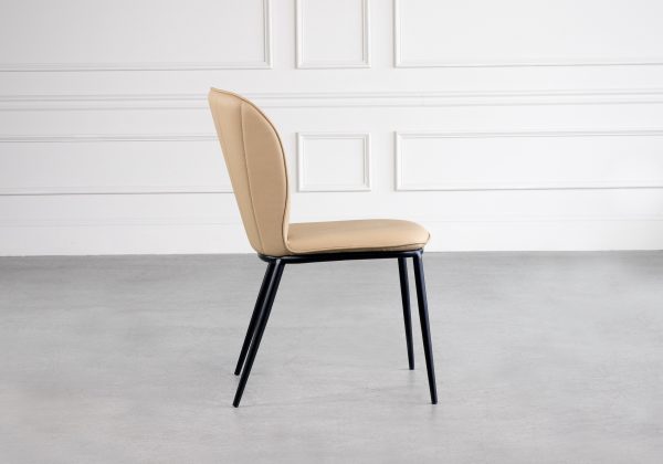 Arlo Dining Chair in Camel, Side