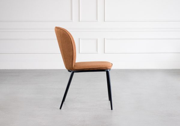 Arlo Dining Chair in Copper, Side