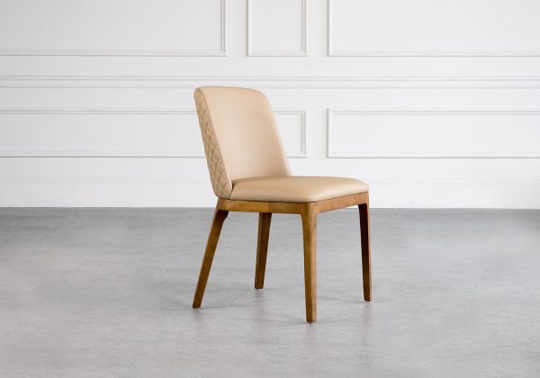 Doris Dining Chair in Camel, Angle