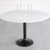 Lulie Table in White Marble, Angle