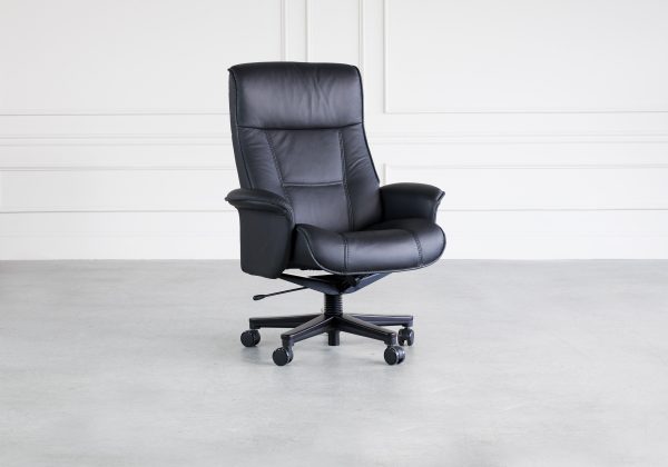 Nordic21 Office Chair in Black, Angle