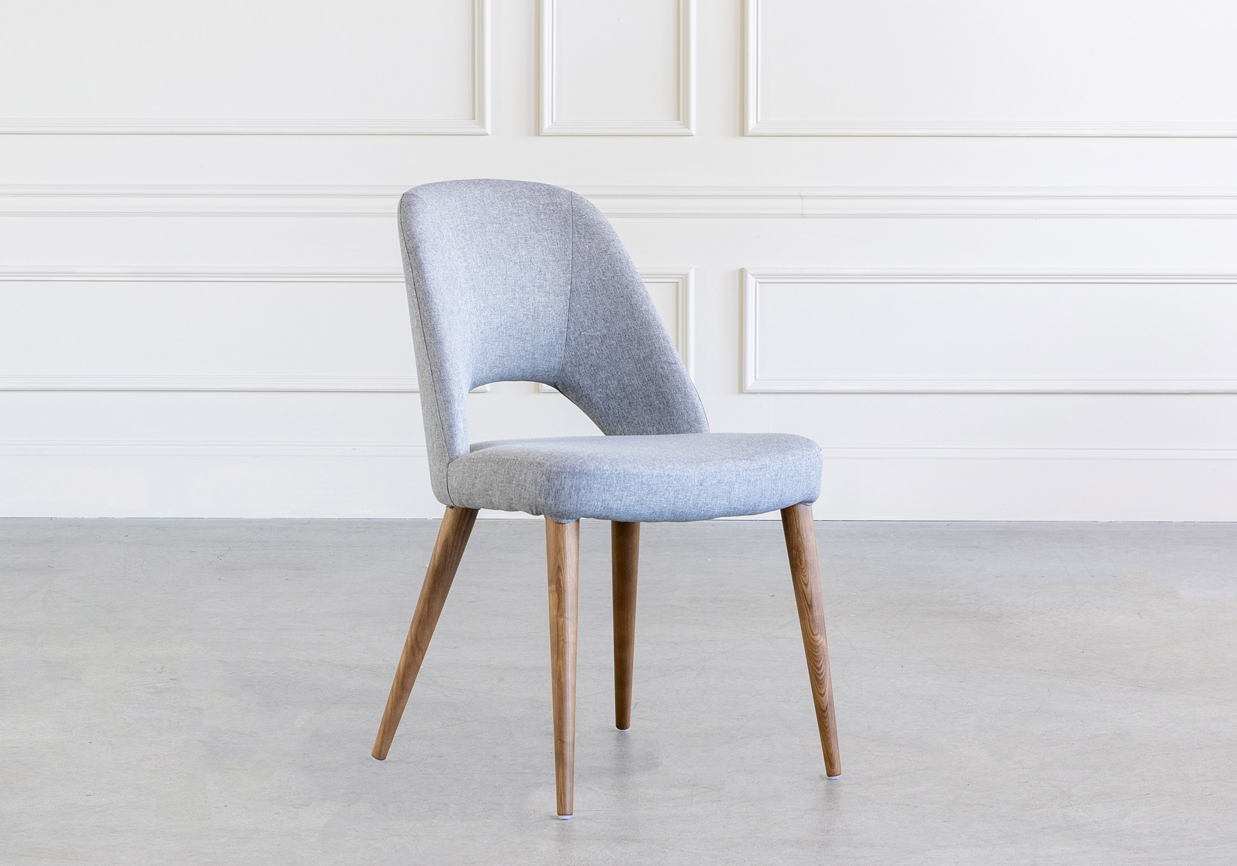 Ryder Dining Chair Light Grey Angle