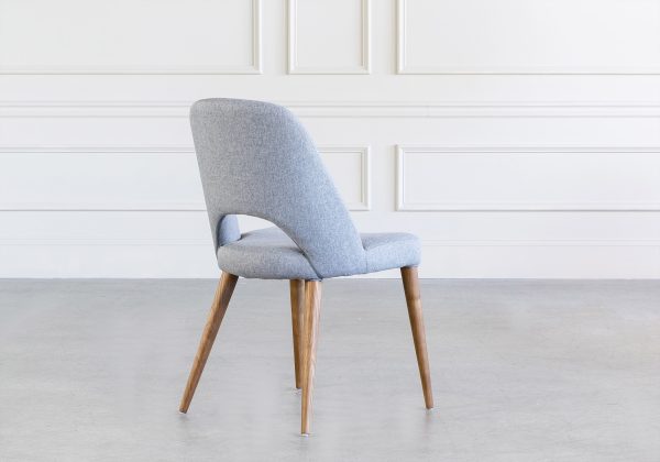 Ryder Dining Chair in Light Grey,Back