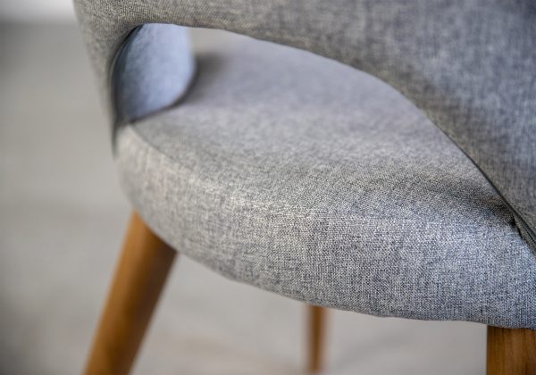 Ryder Dining Chair in Light Grey,Detail