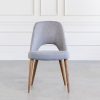 Ryder Dining Chair in Light Grey,Front