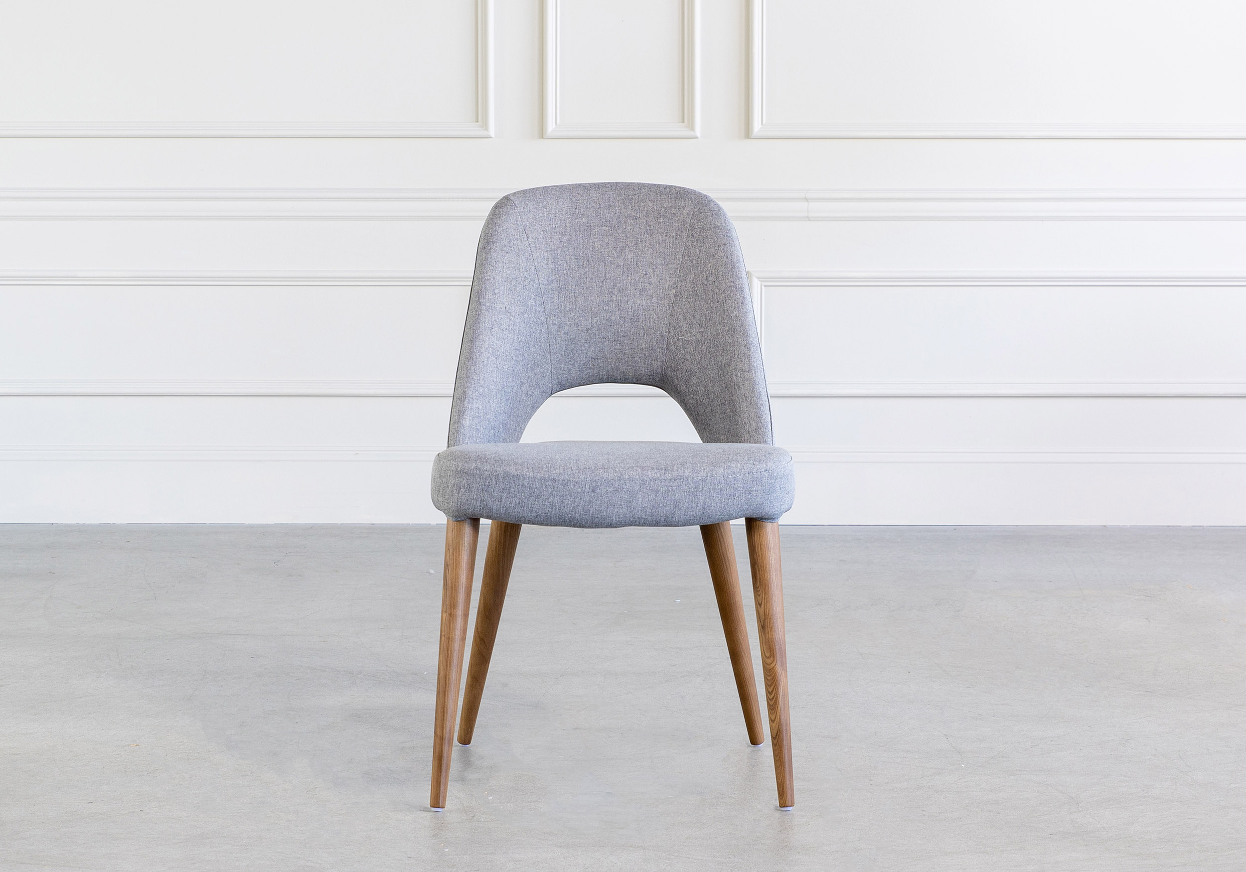 Ryder Dining Chair Light Grey Front