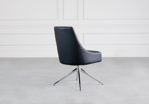 Tokyo Dining Chair in Black, Back