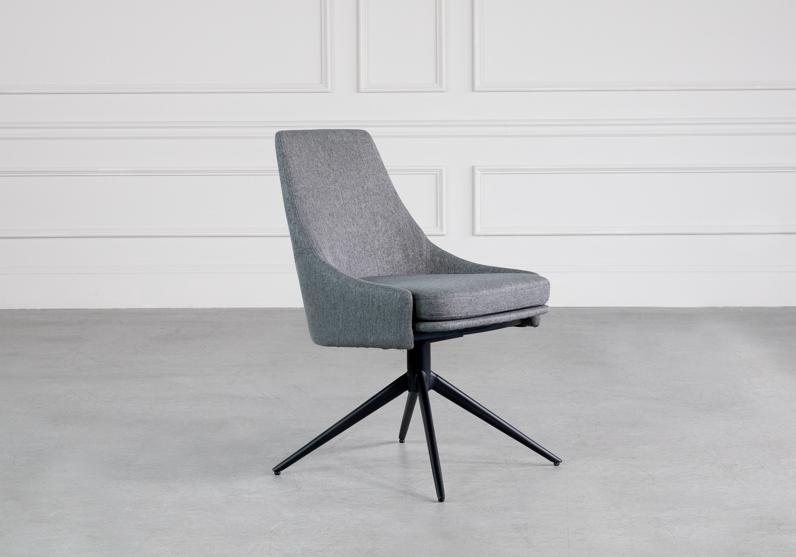 Tokyo Dining Chair Dark Grey - Angle