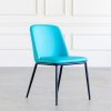 Trudy Dining Chair in Aqua,Angle