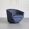 Geneva Chair in Denim, Angle