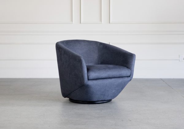 Geneva Chair in Denim, Angle