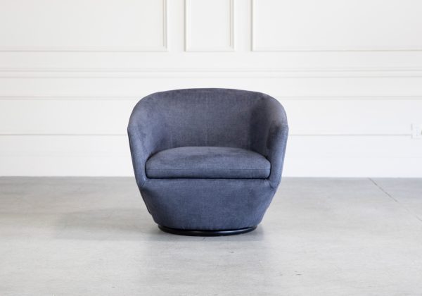 Geneva Chair in Denim, Front