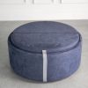 Miller Ottoman, Denim, Cushions