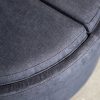 Miller Ottoman, Denim, Front, 2