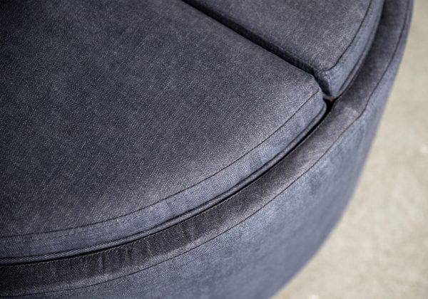 Miller Ottoman, Denim, Front, 2