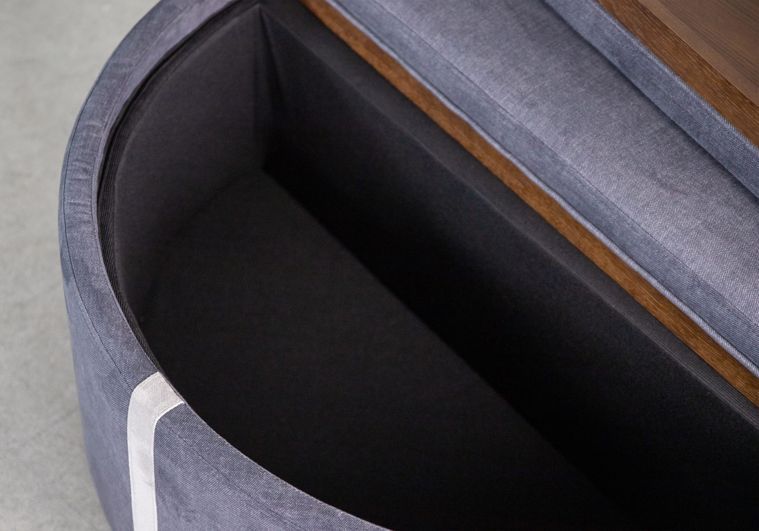 Miller Ottoman Denim Storage Miller Ottoman Denim Storage