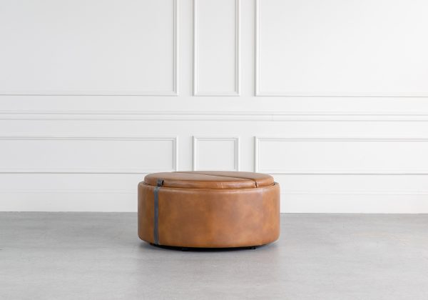 Miller Ottoman, Sand, Front, 1