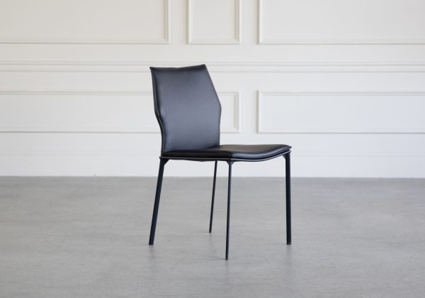Kelley Dining Chair, Black, Angle