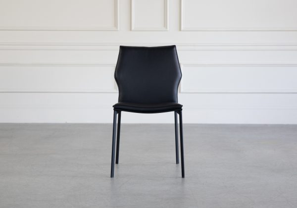Kelley Dining Chair, Black, Front