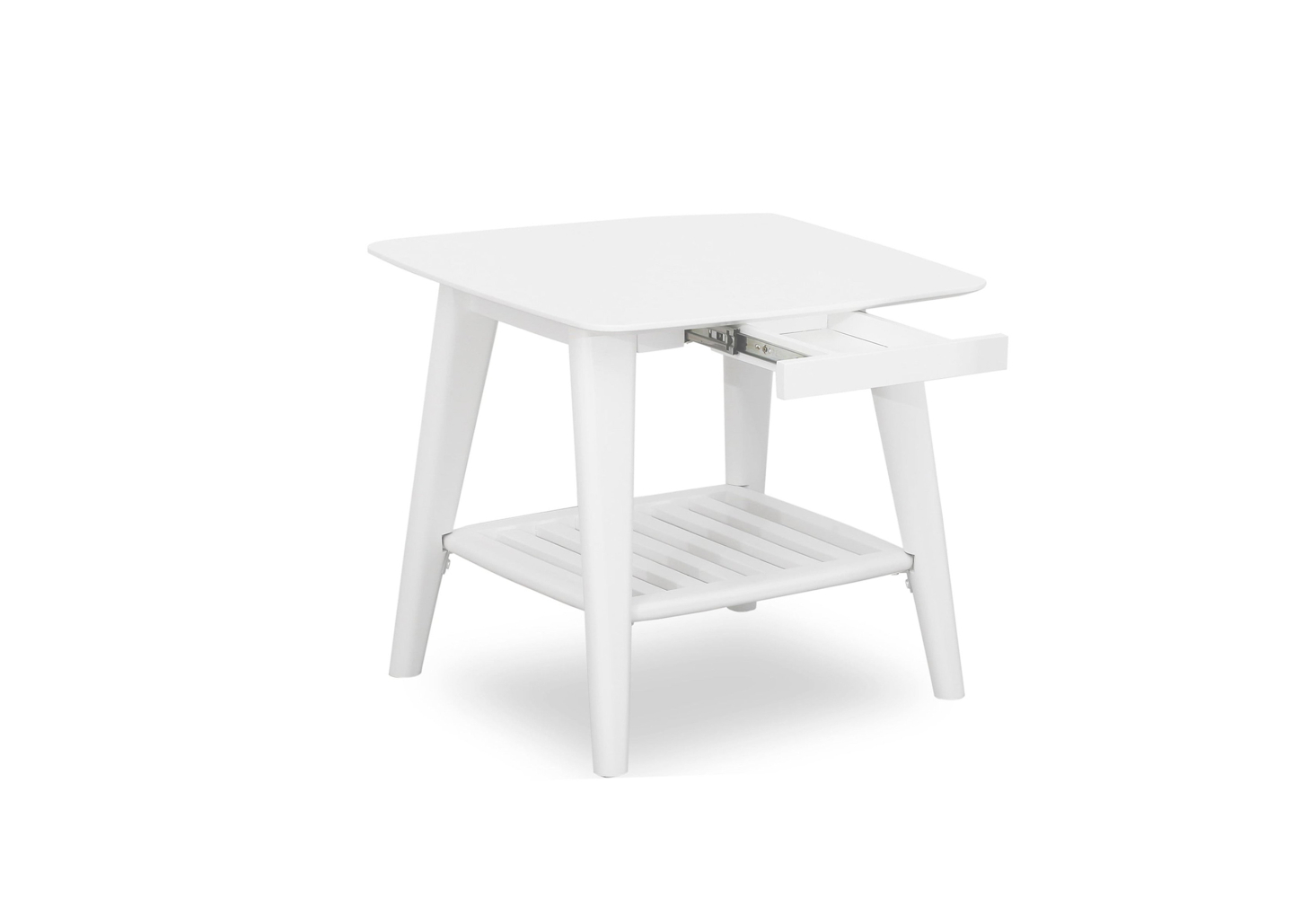 Sedona White Night Table - Angle