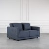 Vigo Loveseat, Dark Grey, Angle